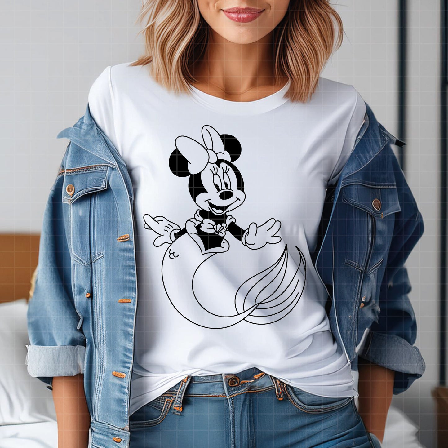 COD3949 - Minnie mermaid svg, Minnie svg, Spring svg, Disney svg, disneyland t shirt svg, Disney svg
