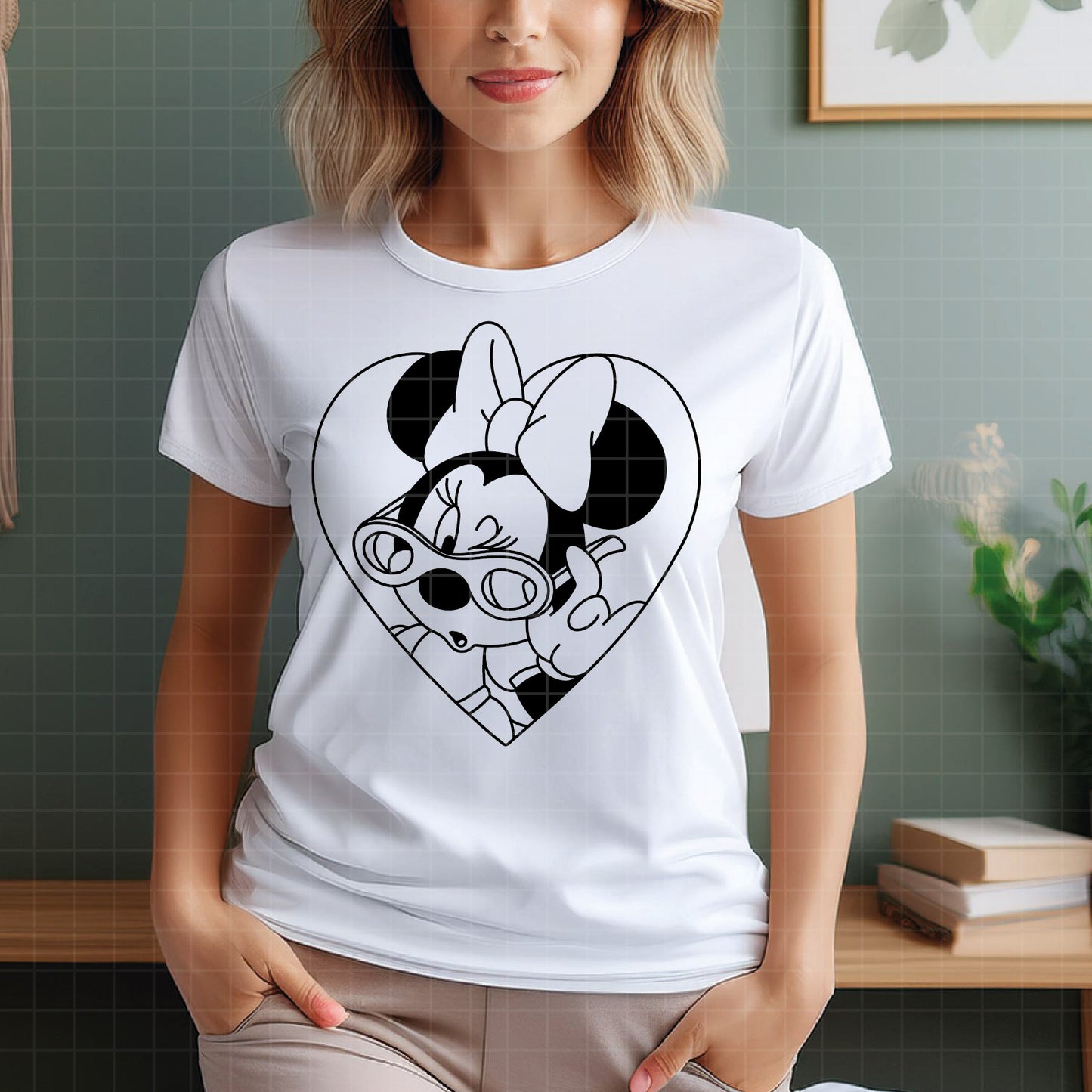 COD3955 - Minnie svg, Disney svg, disneyland t shirt svg, Disney svg, dtf, sublimation