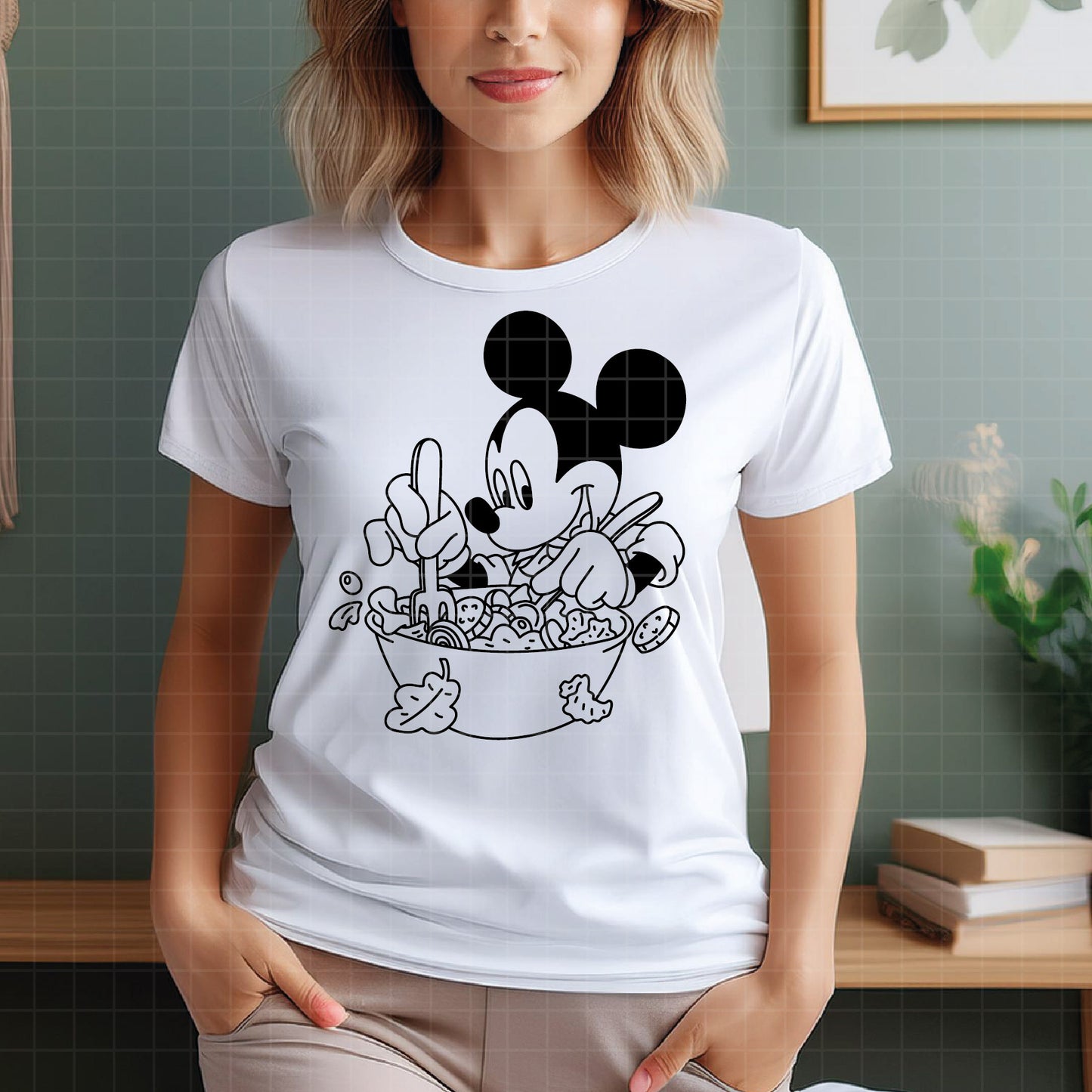 COD3958 - Mickey salad svg, Mickey jarden Svg, Disney svg, Magical svg, Mickey face svg, sublimation, dtf