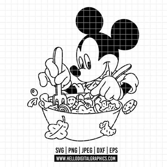 COD3958 - Mickey salad svg, Mickey jarden Svg, Disney svg, Magical svg, Mickey face svg, sublimation, dtf