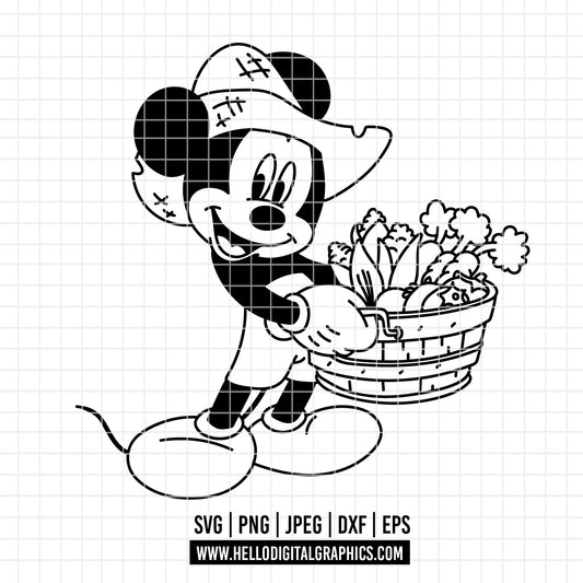 COD3961 - Mickey salad svg, Mickey jarden Svg, Disney svg, Magical svg, Mickey face svg, sublimation, dtf