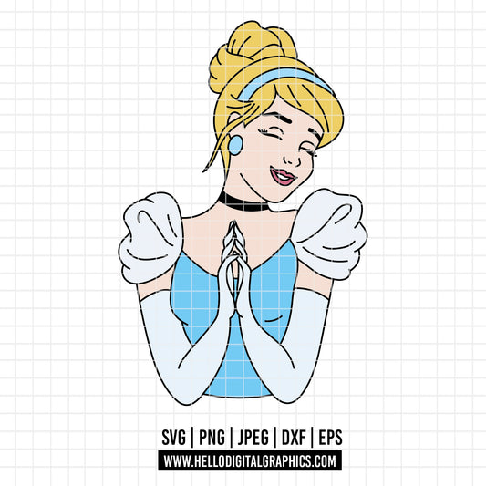COD3968 - Cinderella svg, Princess svg, Princess for Cricut Silhouette, Tumbler svg, disney svg
