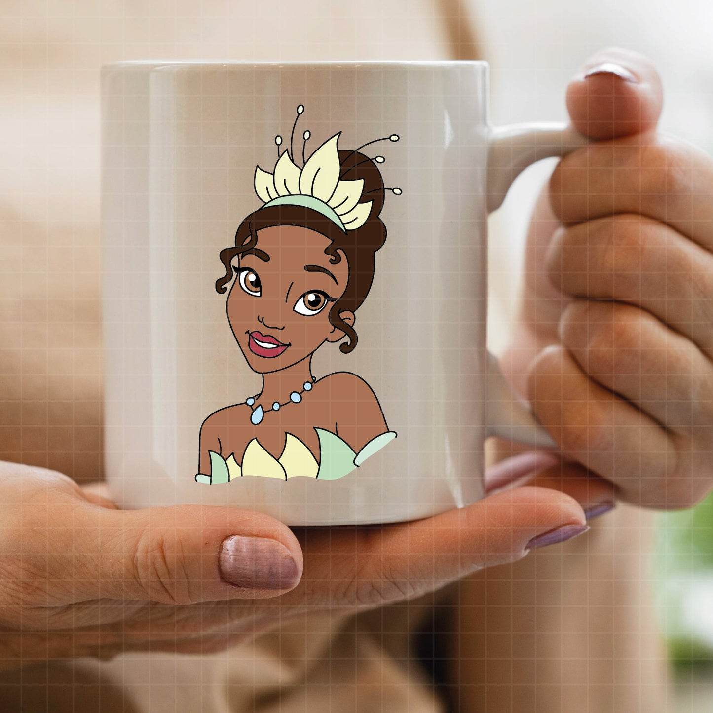 COD3974 - The Princess and the frog svg, tiana svg, frog svg, outline svg, cricut silhouette, Princess svg, Disney svg