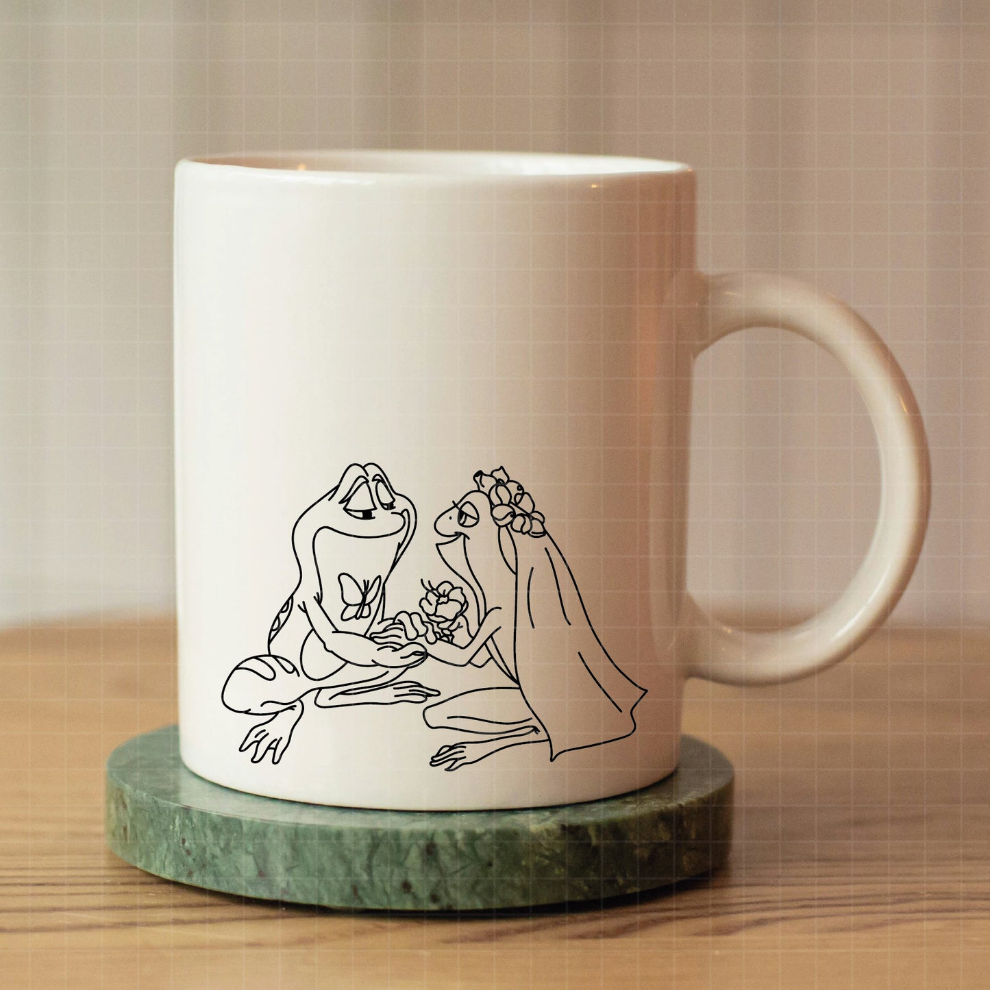 COD3975 - The Princess and the frog svg, tiana svg, frog svg, outline svg, cricut silhouette, Princess svg, Disney svg