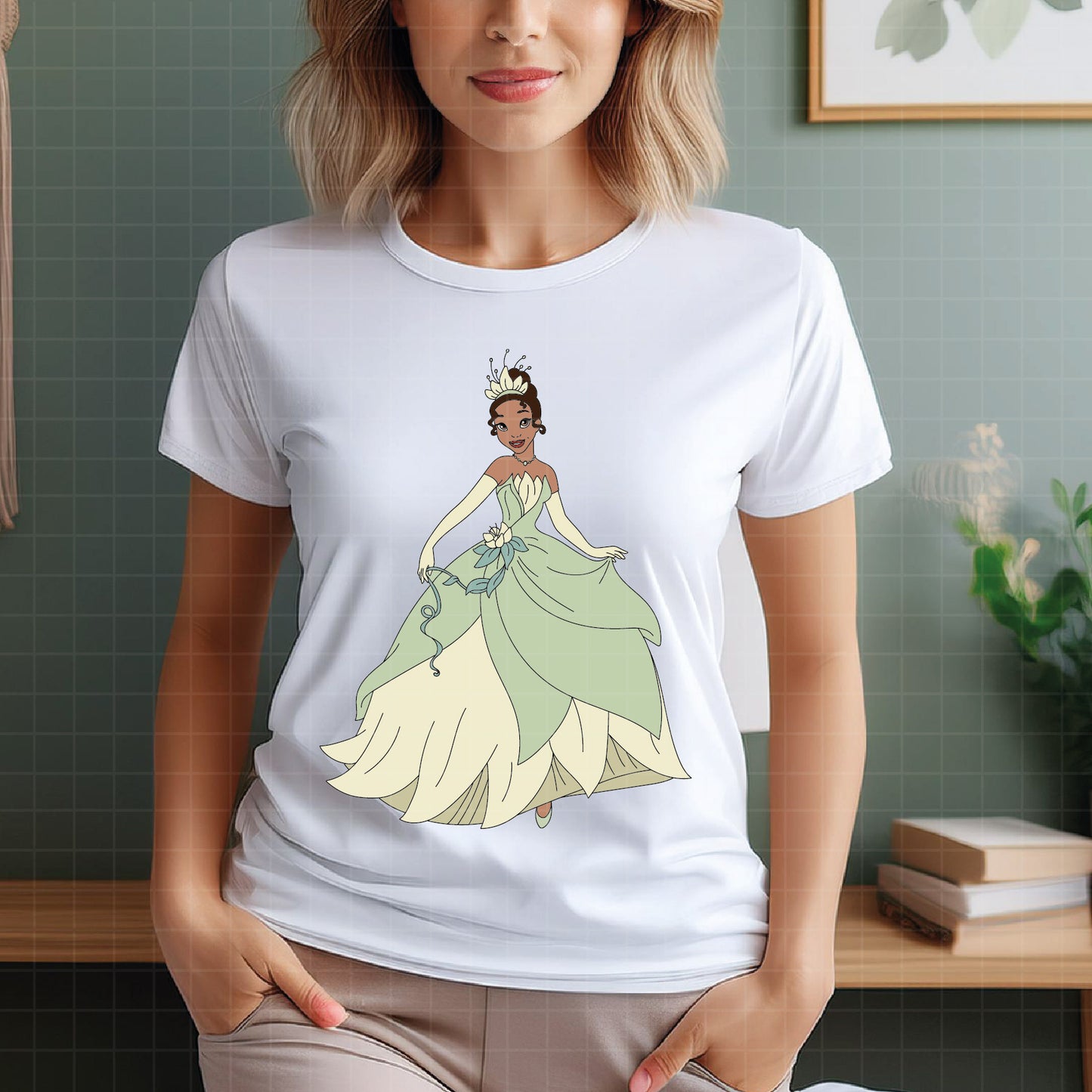 COD3976 - The Princess and the frog svg, tiana svg, frog svg, outline svg, cricut silhouette, Princess svg, Disney svg