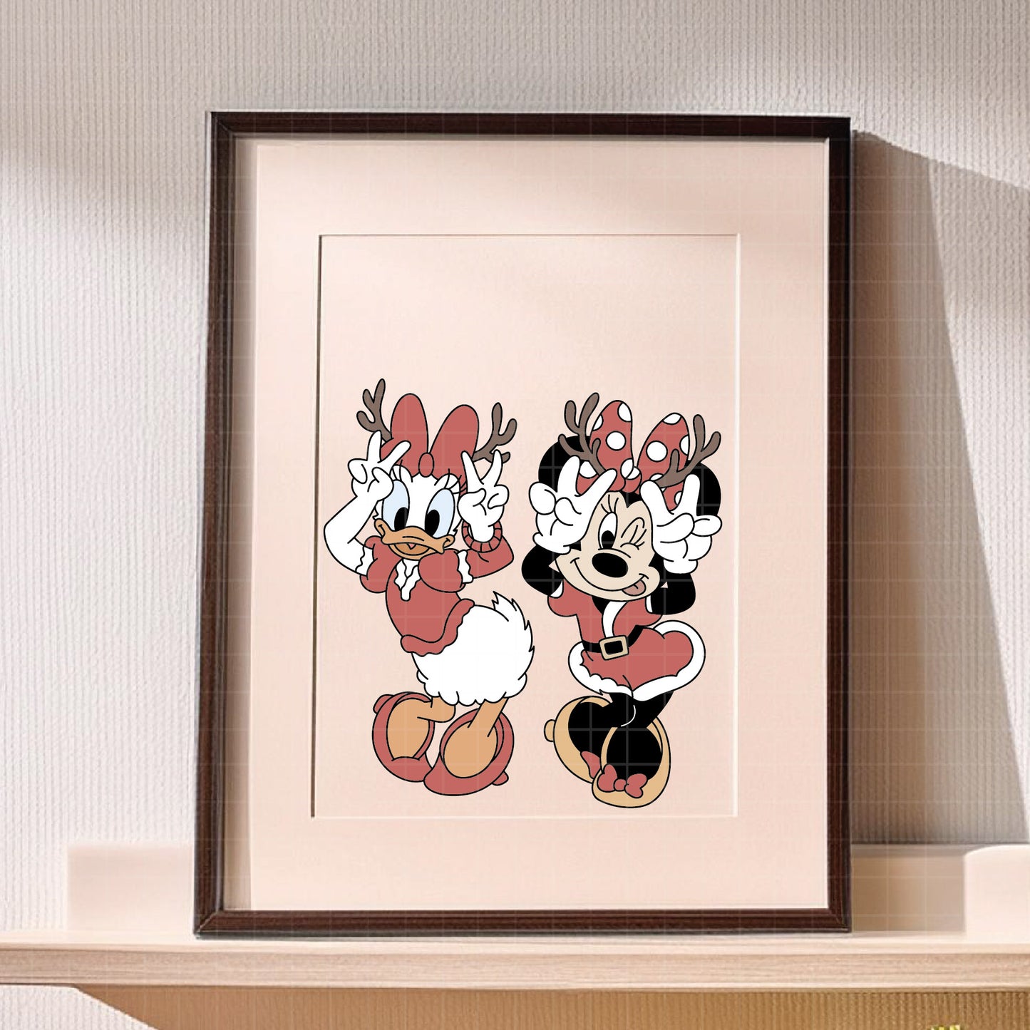 COD3978 - Minnie and daisy christmas svg, Disney svg, mickey svg, minnie svg, Silhouette, Cricut