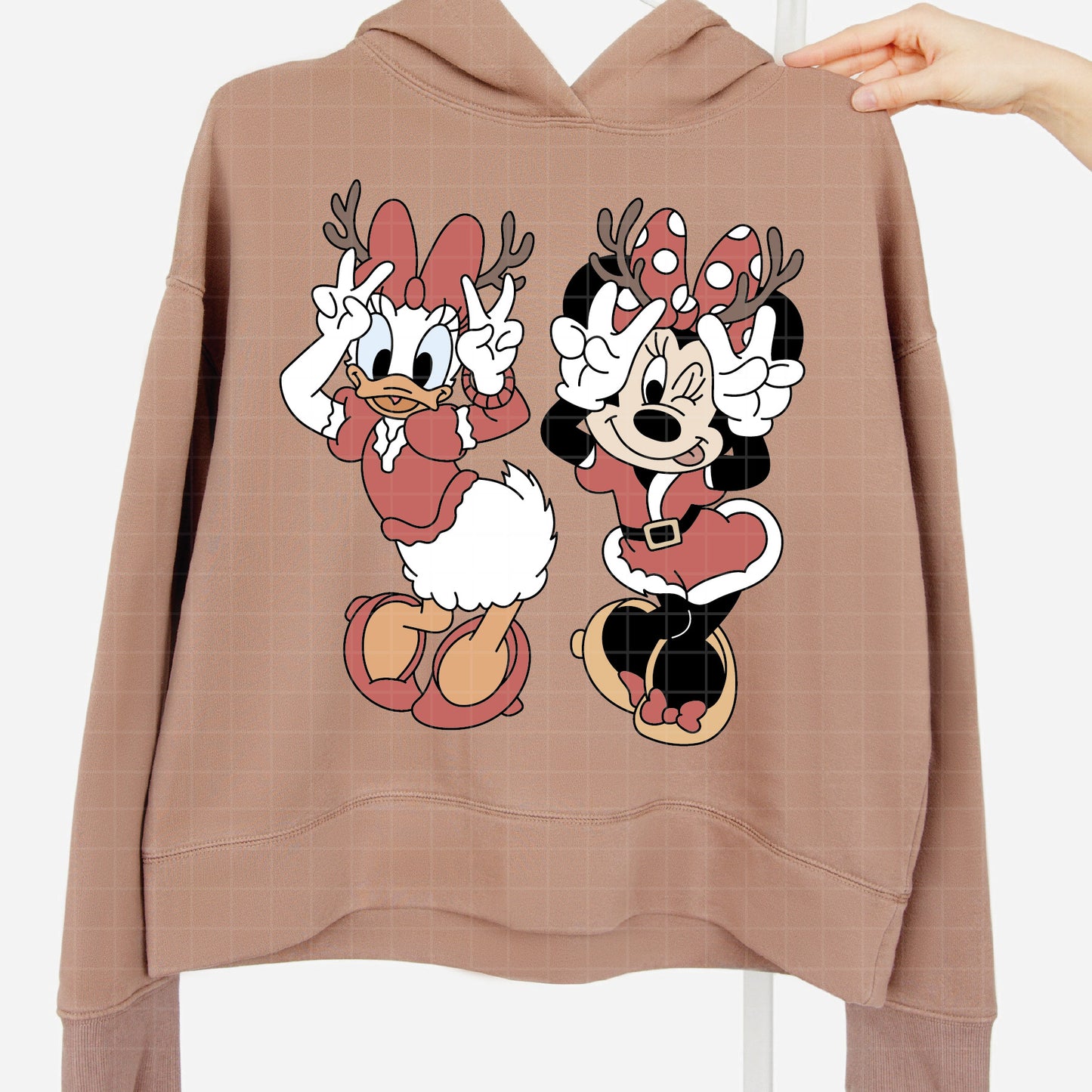 COD3978 - Minnie and daisy christmas svg, Disney svg, mickey svg, minnie svg, Silhouette, Cricut