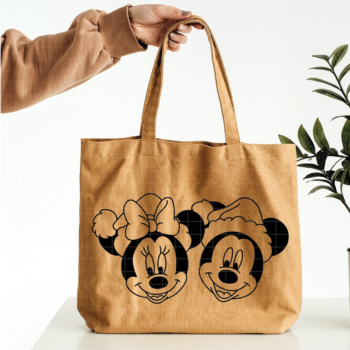 COD3980 - Minnie and mickey christmas svg, Disney svg, mickey svg, minnie svg, Silhouette, Cricut