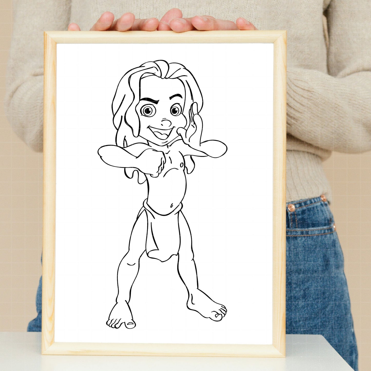 COD3985 - Tarzan svg, Disney svg, Magical svg, Tarzan and jane sketch svg, dtf, sublimation