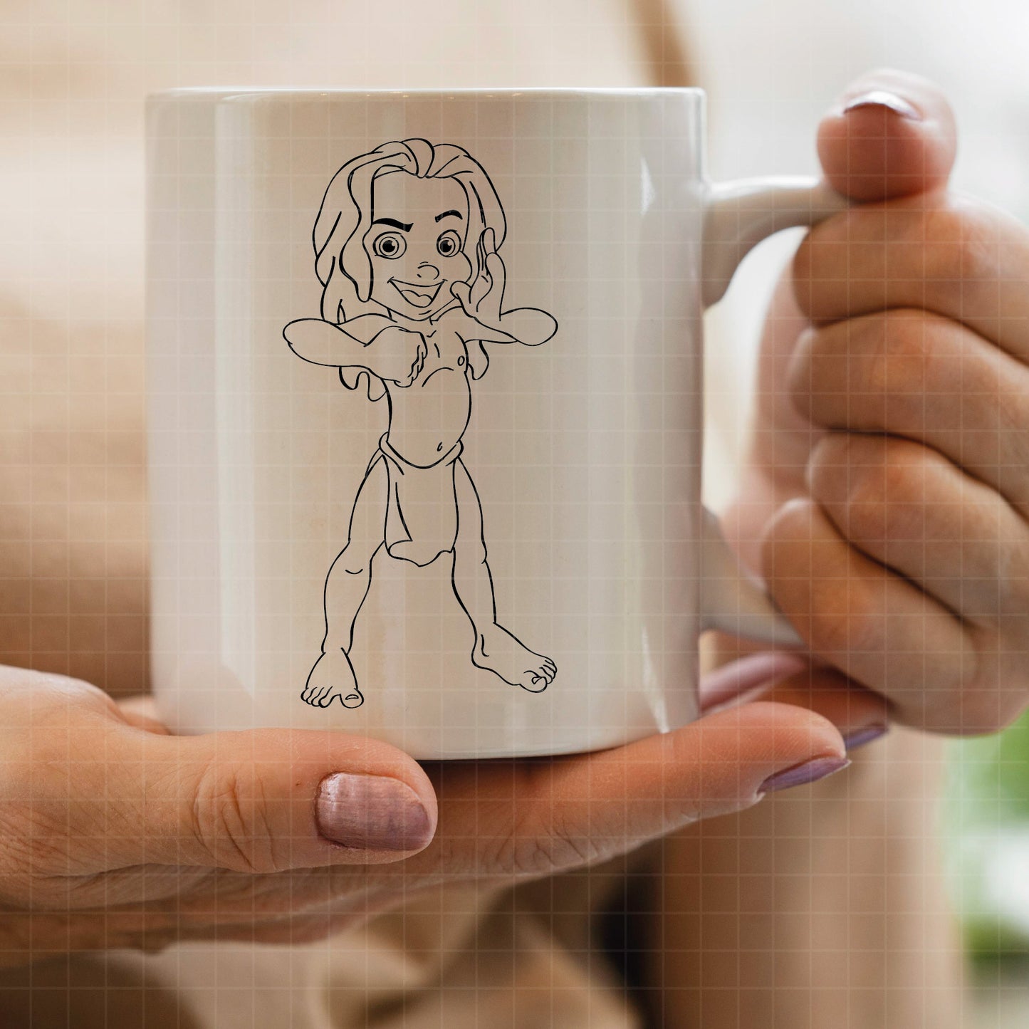 COD3985 - Tarzan svg, Disney svg, Magical svg, Tarzan and jane sketch svg, dtf, sublimation