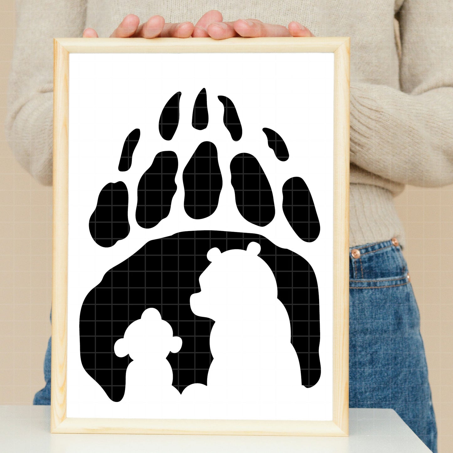 COD3988 - Disney Brother Bear Kenai Koda Paw Silhouette, Holiday Trip Unisex T-shirt, Sweatshirt