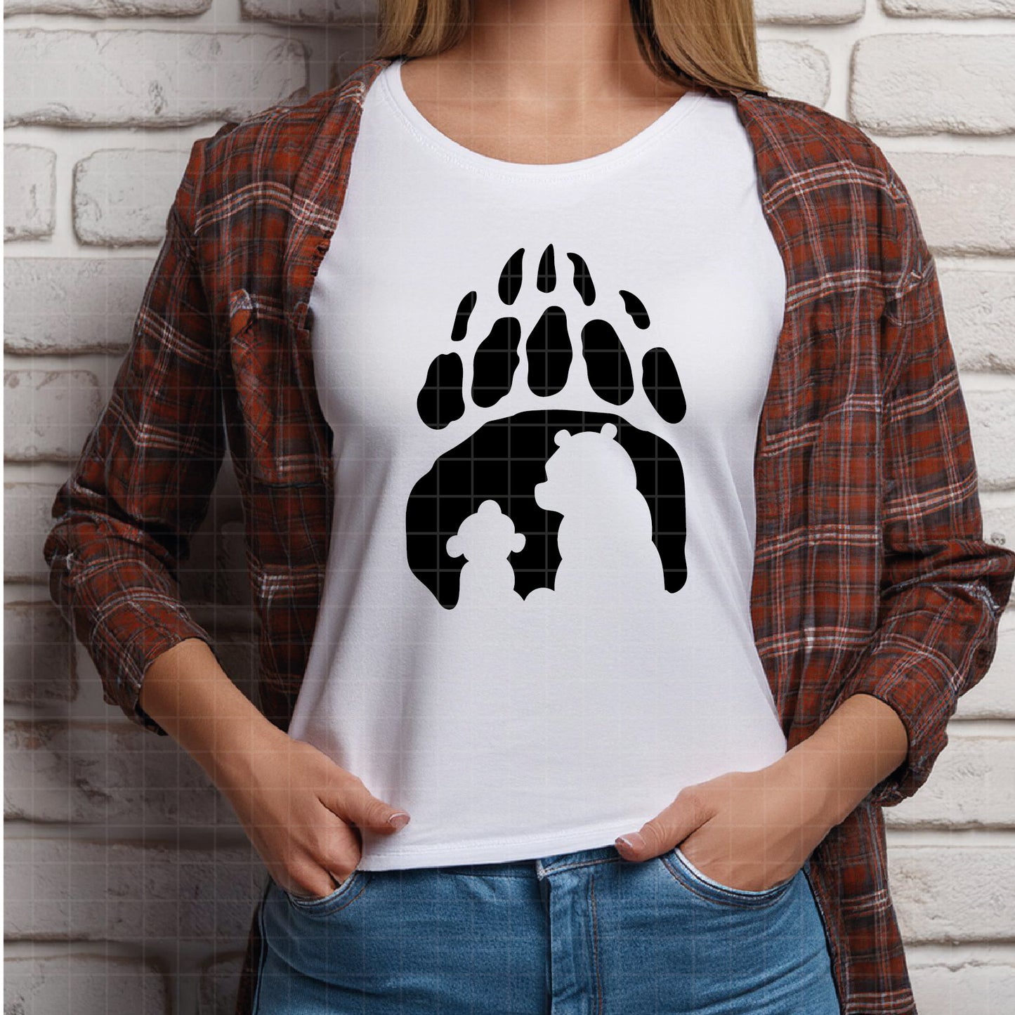 COD3988 - Disney Brother Bear Kenai Koda Paw Silhouette, Holiday Trip Unisex T-shirt, Sweatshirt