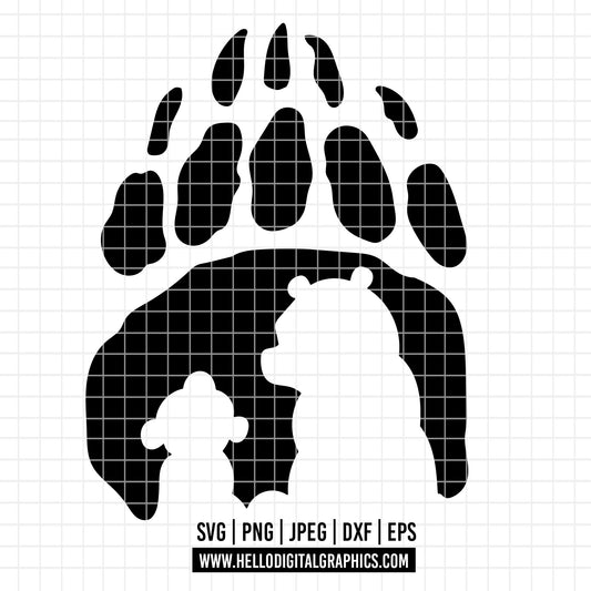 COD3988 - Disney Brother Bear Kenai Koda Paw Silhouette, Holiday Trip Unisex T-shirt, Sweatshirt