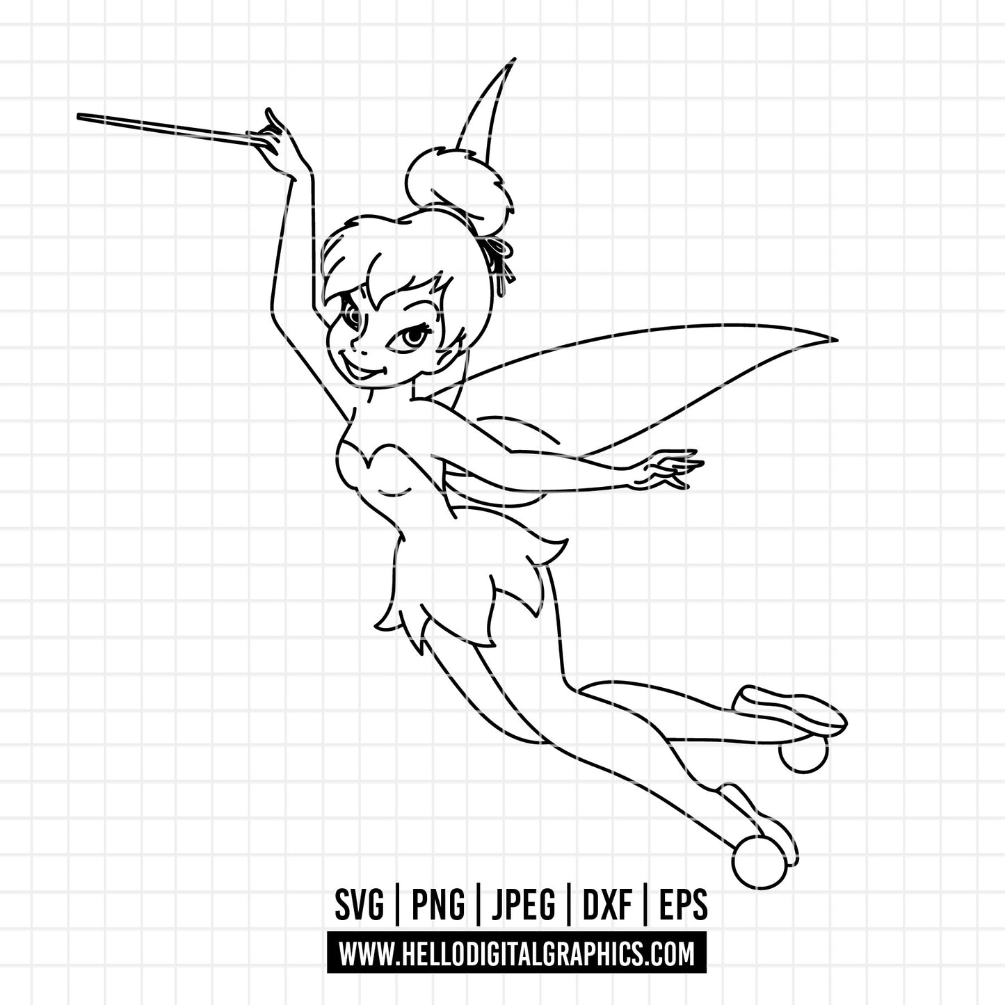COD3991 - Tinker bell svg, Dreams come true svg, disney svg, cricut, silhouette, dtf, sublimation