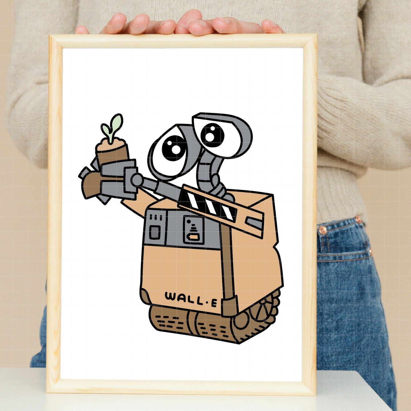COD4000 - Wall e svg, Wall-e png, Disney svg, walle lineart clipart, wall e dtf, walle silhouette
