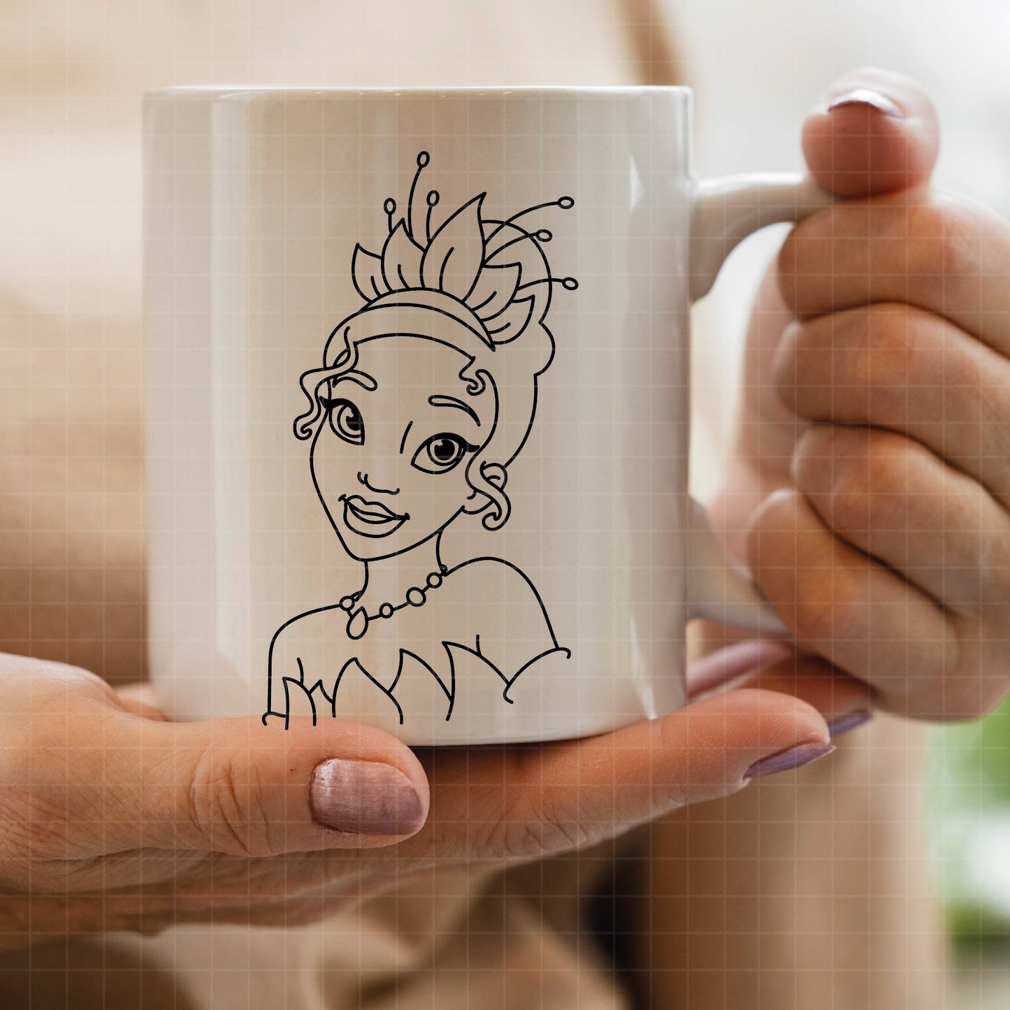 COD4008 - The frog and the Princess svg, tiana svg, frog svg, Princess Tiana with Frog, cricut silhouette, Princess svg, Disney svg