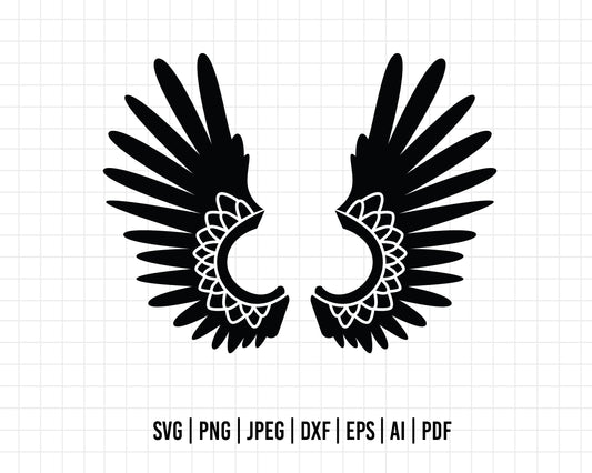 COD401- Angel Wings Svg Bundle, Angel Wings Clip Art, Wings Cut File For Silhouette, Angel Wings Bundle, Wings Svg Png