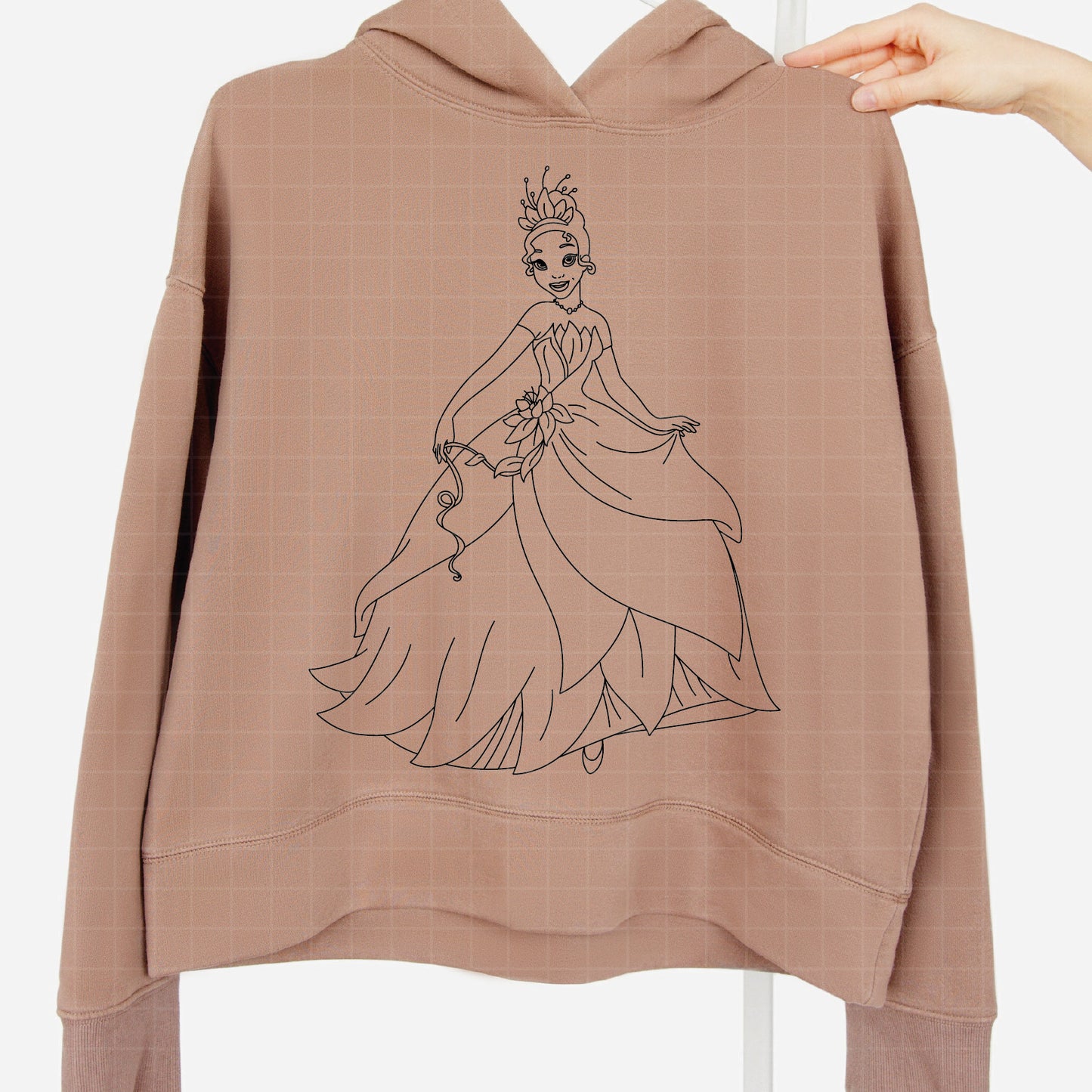 COD4010 - The frog and the Princess svg, tiana svg, frog svg, Princess Tiana with Frog, cricut silhouette, Princess svg