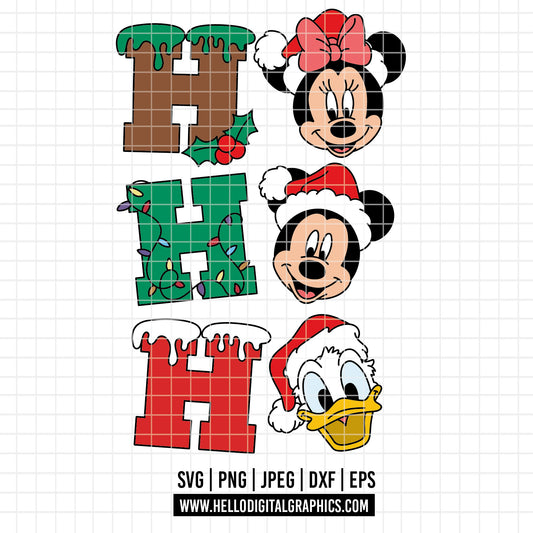 COD4013 - Minnie christmas svg, Mickey christmas svg, Disney svg, mickey svg, minnie svg