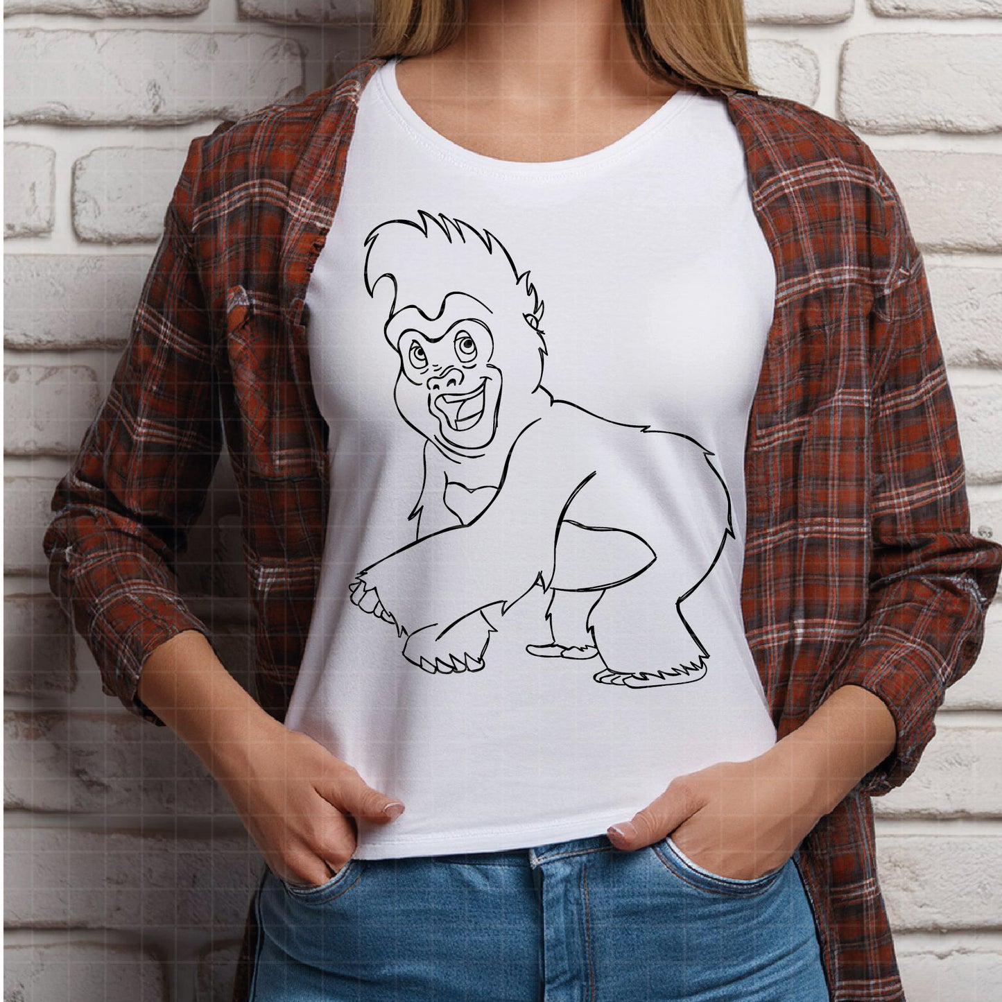 COD4019 - Tarzan svg, Disney svg, Magical svg, Tarzan and jane sketch svg, dtf, sublimation