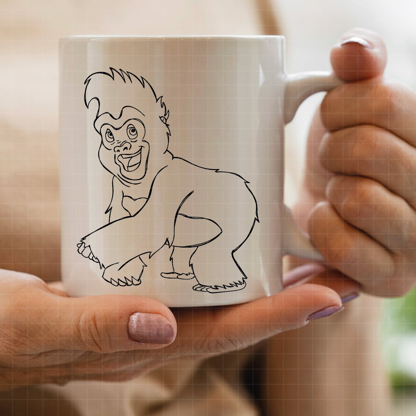 COD4019 - Tarzan svg, Disney svg, Magical svg, Tarzan and jane sketch svg, dtf, sublimation