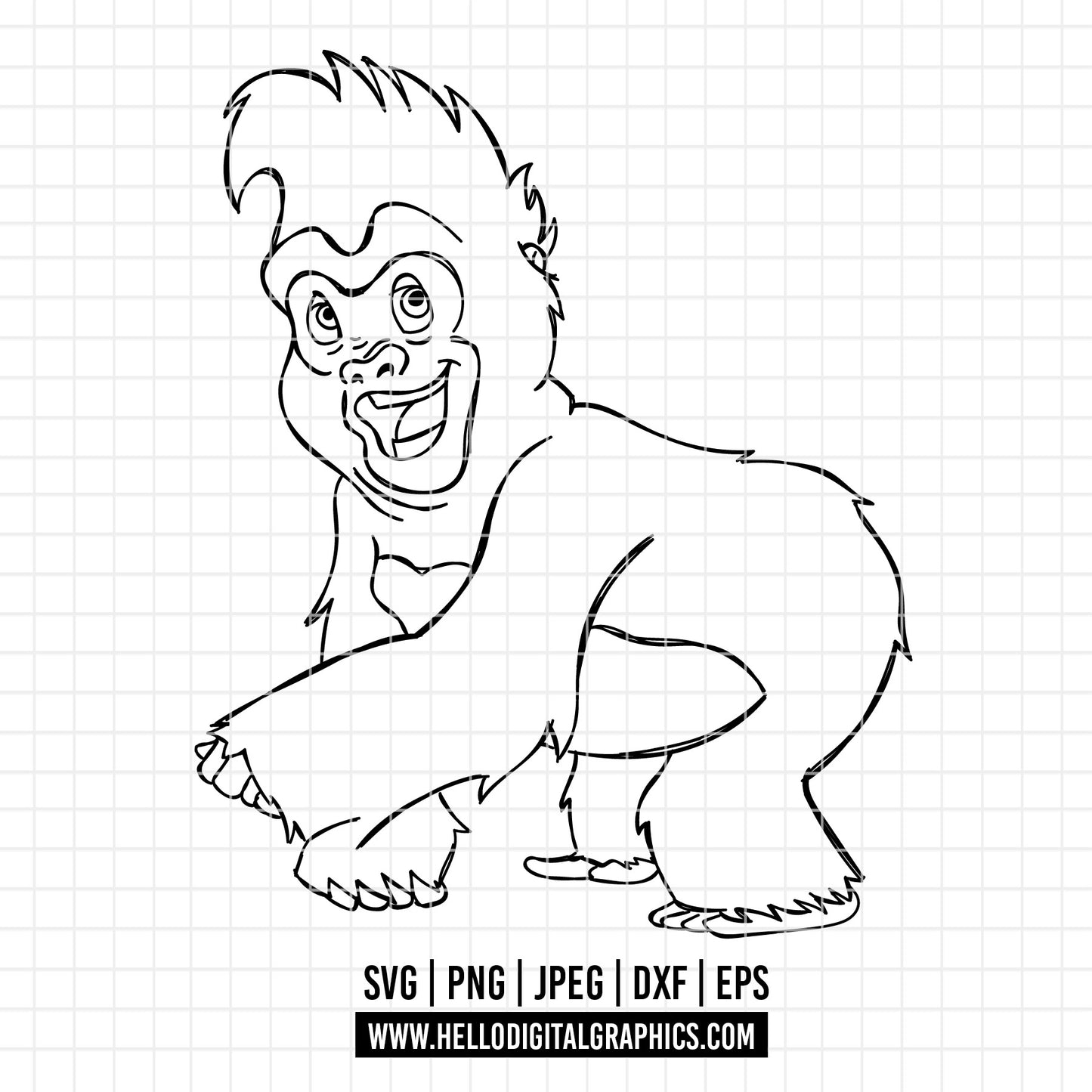 COD4019 - Tarzan svg, Disney svg, Magical svg, Tarzan and jane sketch svg, dtf, sublimation