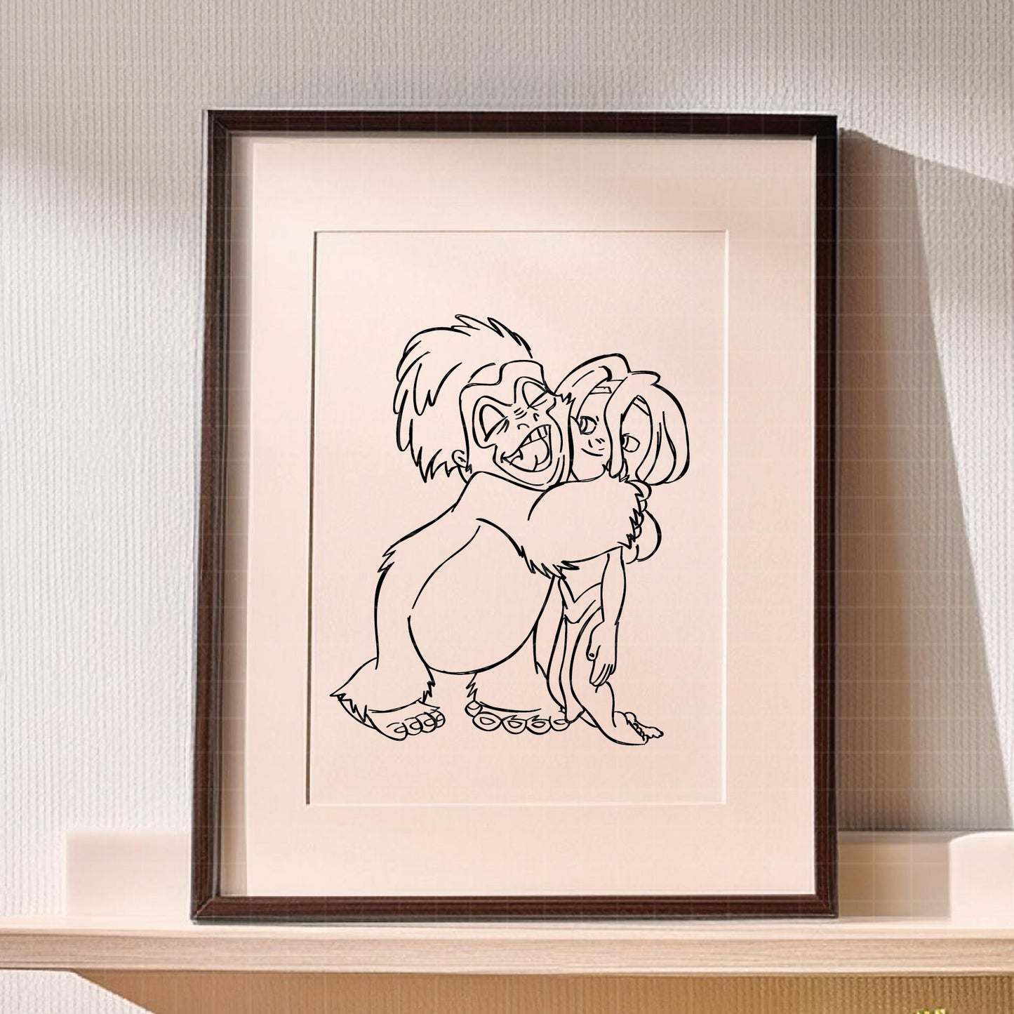 COD4020 - Tarzan svg, Disney svg, Magical svg, Tarzan and jane sketch svg, dtf, sublimation