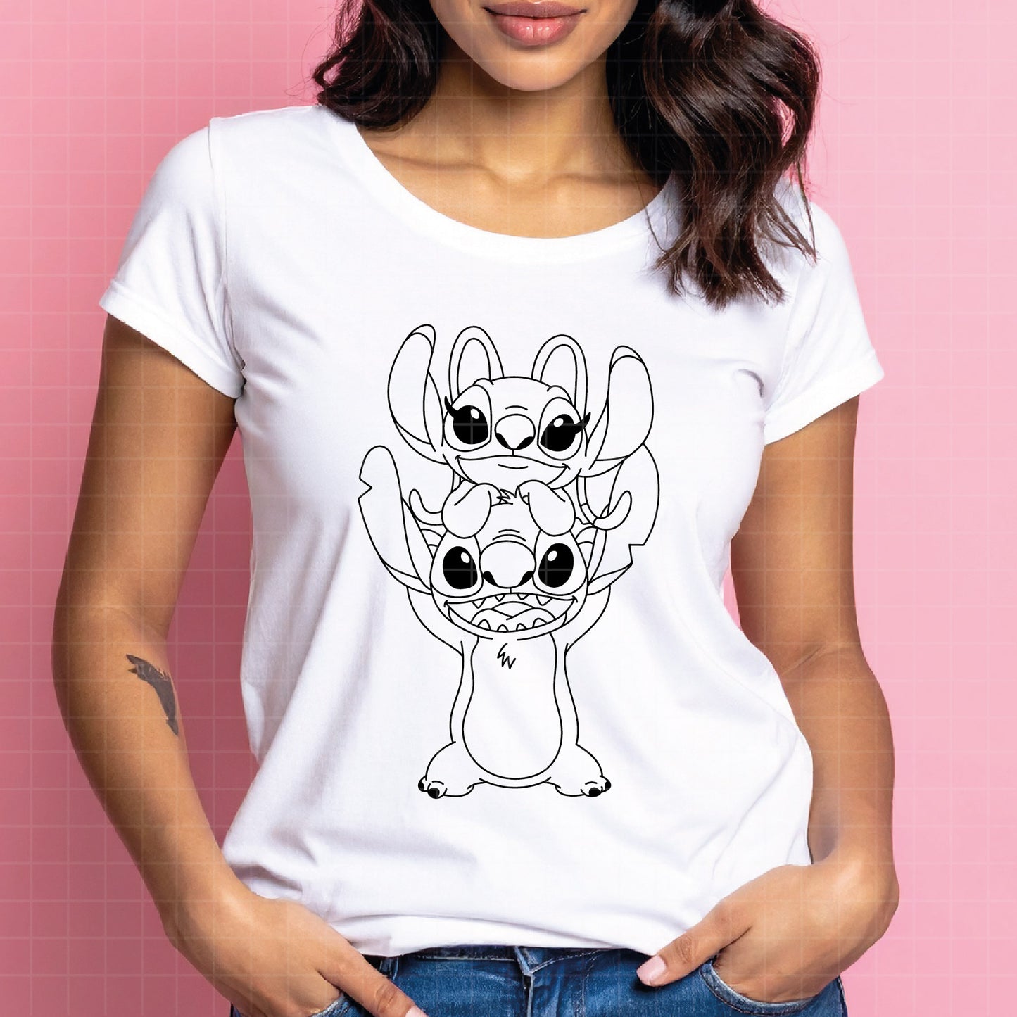 COD4034 - Stitch svg, Best teacher ever svg, disney svg, stitch sketch png