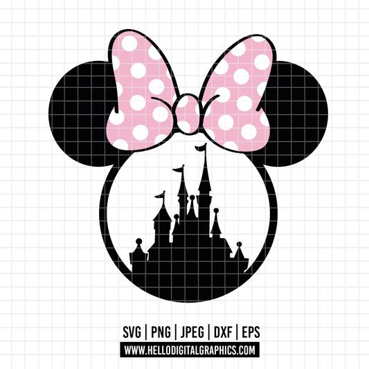 COD4038 - Castle svg, disney castle svg, disney svg, tinker bell svg, cricut, silhouette