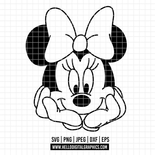 COD4039 - Minnie svg, Disney svg, disneyland t shirt svg, Disney svg, dtf, sublimation