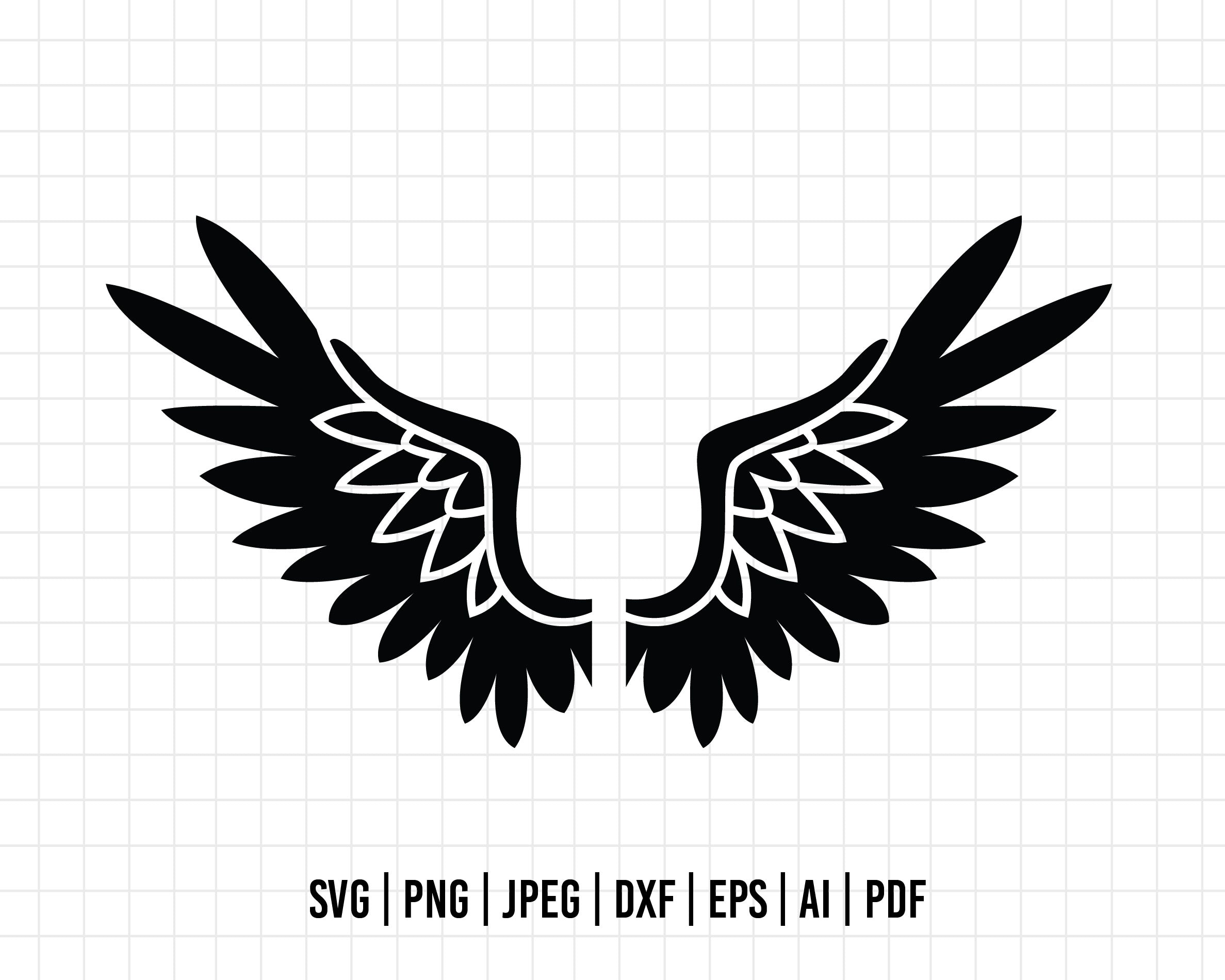 COD404- Angel Wings Svg Bundle, Angel Wings Clip Art, Wings Cut File F ...