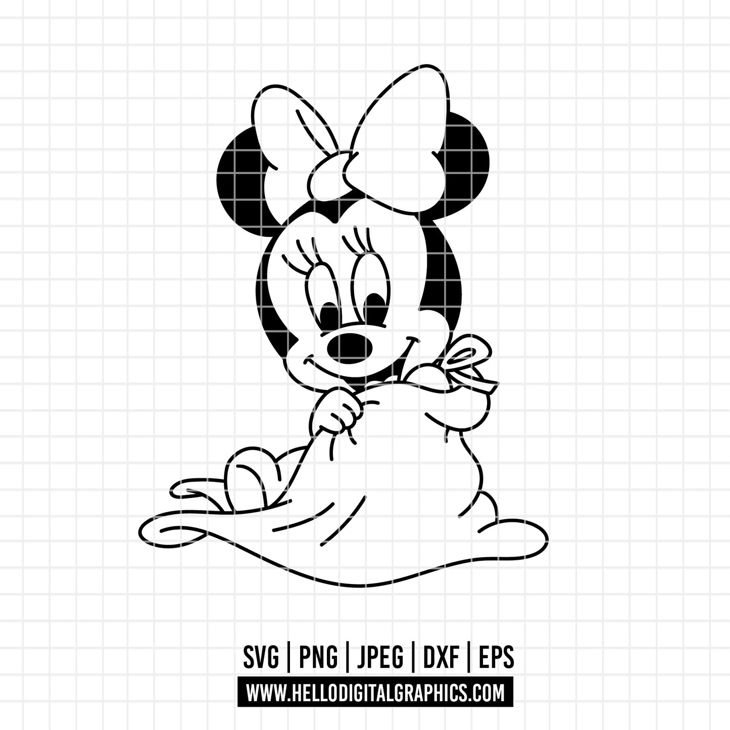 COD4041 - Minnie baby svg, Disney svg, disneyland t shirt svg, Disney svg