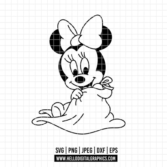 COD4041 - Minnie baby svg, Disney svg, disneyland t shirt svg, Disney svg
