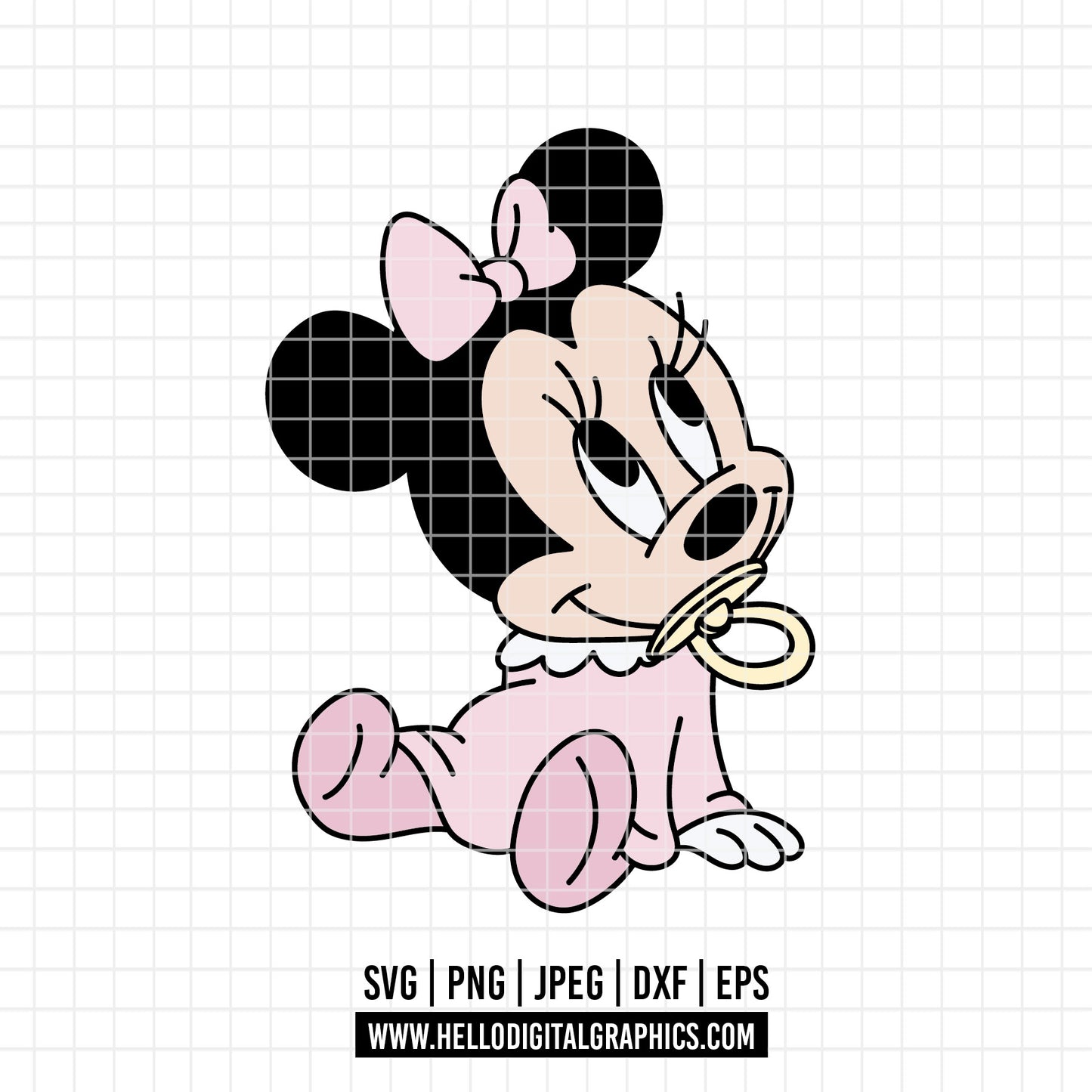 COD4042 - Minnie baby svg, Disney svg, disneyland t shirt svg, Disney svg