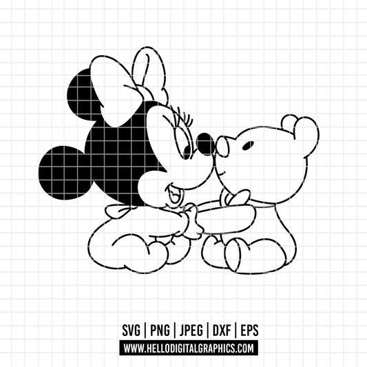 COD4043 - Minnie baby svg, Disney svg, disneyland t shirt svg, Disney svg
