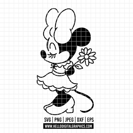COD4055 - Minnie svg, Disney svg, disneyland t shirt svg, Disney svg, dtf, sublimation