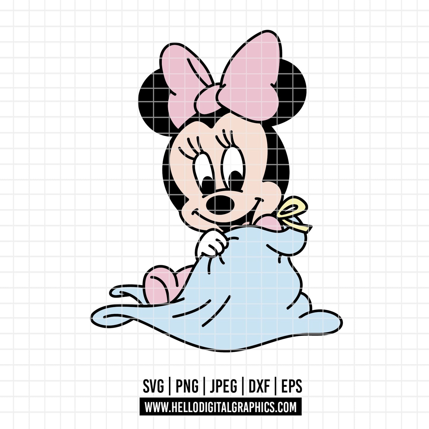 COD4058 - Minnie baby svg, Disney svg, disneyland t shirt svg, Disney svg