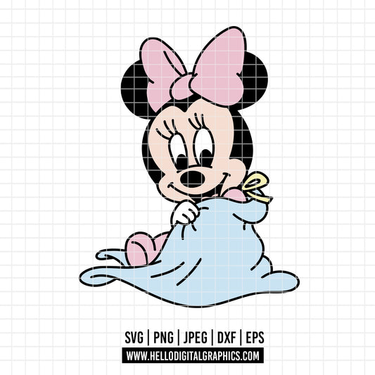 COD4058 - Minnie baby svg, Disney svg, disneyland t shirt svg, Disney svg