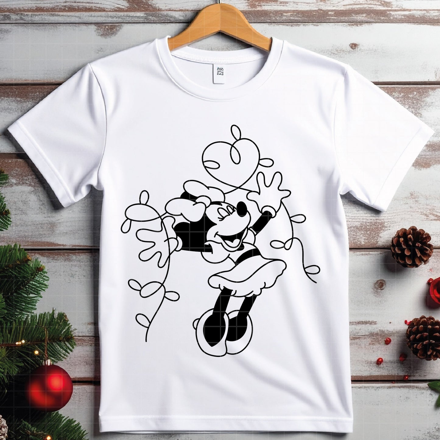 COD4062 - Minnie christmas svg, Disney svg, mickey svg, minnie svg, Silhouette, Cricut