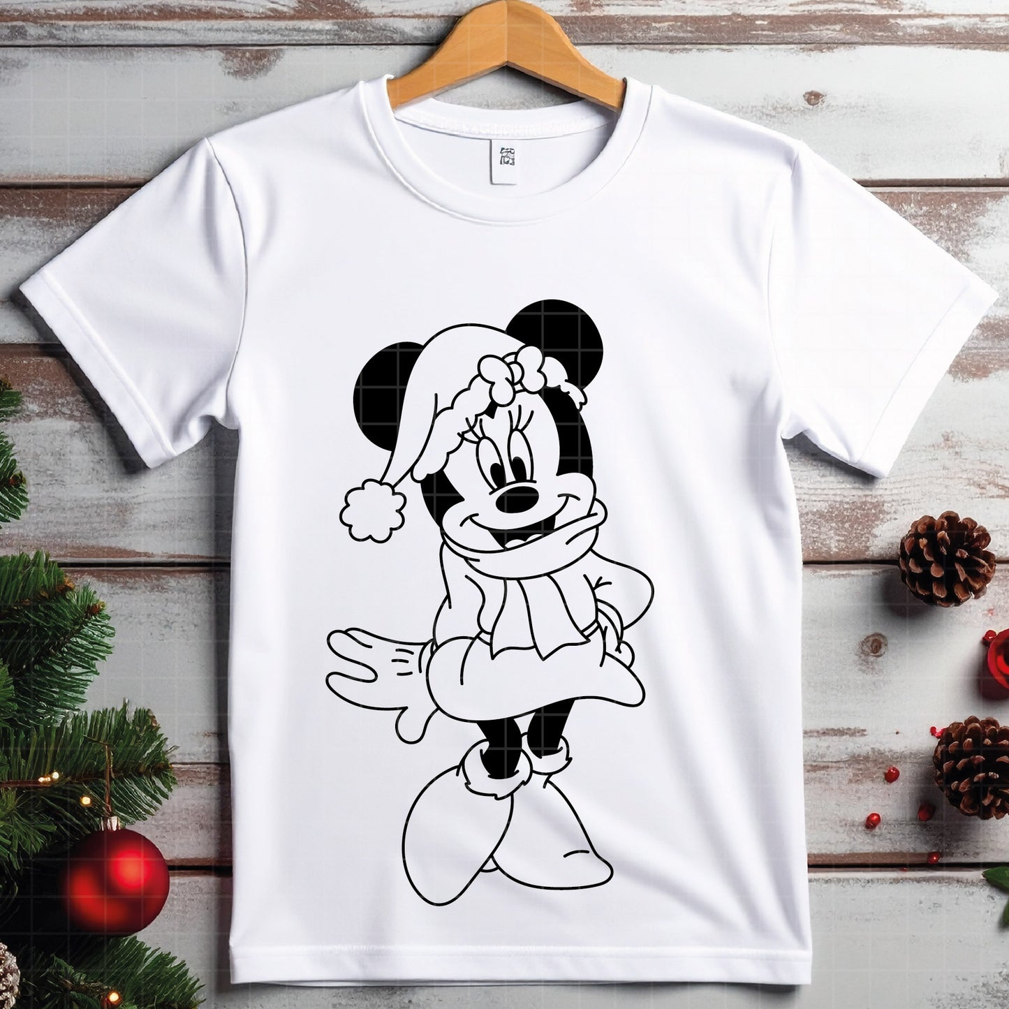 COD4063 - Minnie christmas svg, Disney svg, mickey svg, minnie svg, Silhouette, Cricut
