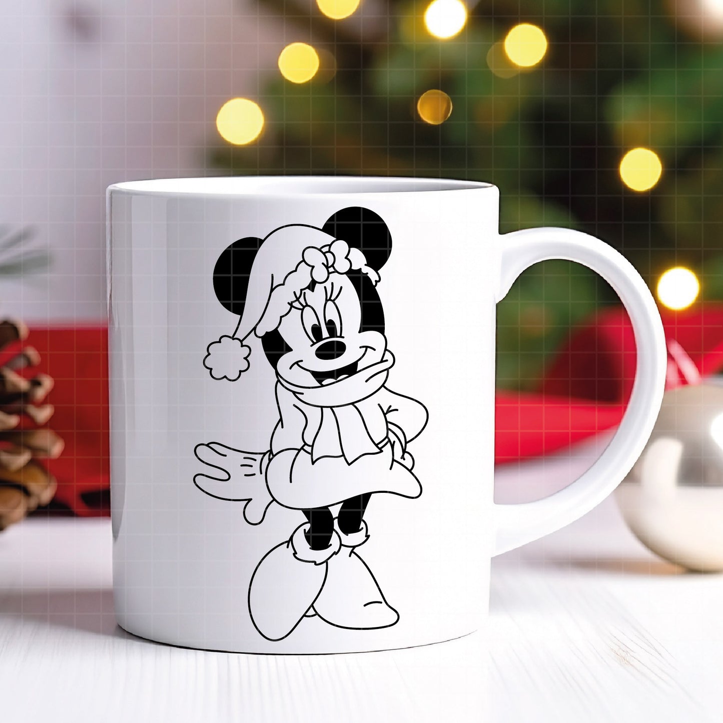 COD4063 - Minnie christmas svg, Disney svg, mickey svg, minnie svg, Silhouette, Cricut