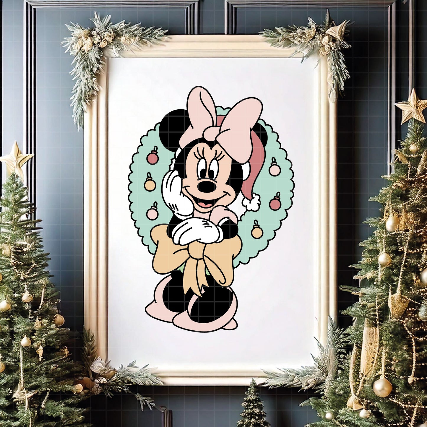 COD4064 - Minnie christmas svg, Disney svg, mickey svg, minnie svg, Silhouette, Cricut