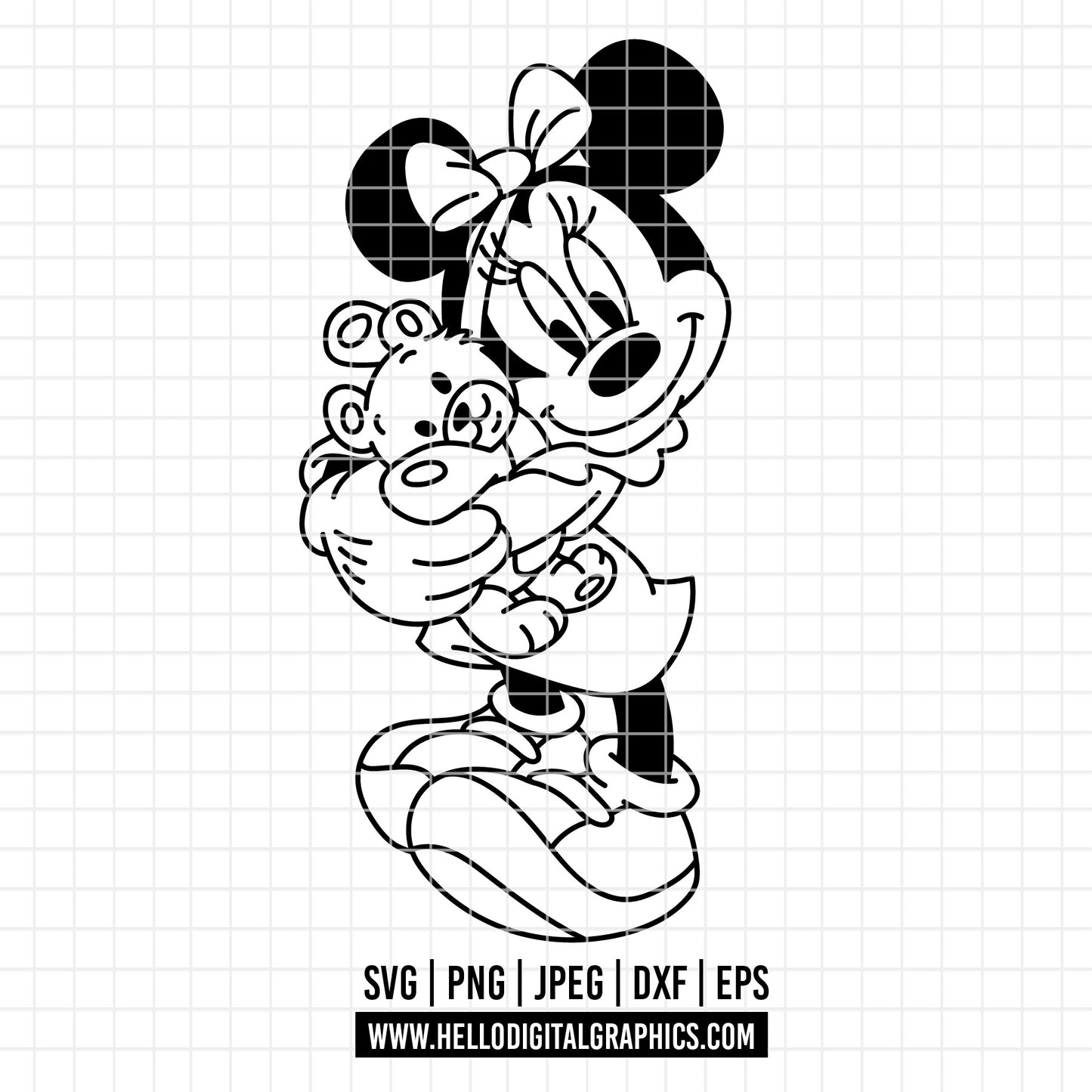 COD4072 - Minnie svg, Disney svg, disneyland t shirt svg, Disney svg, dtf, sublimation