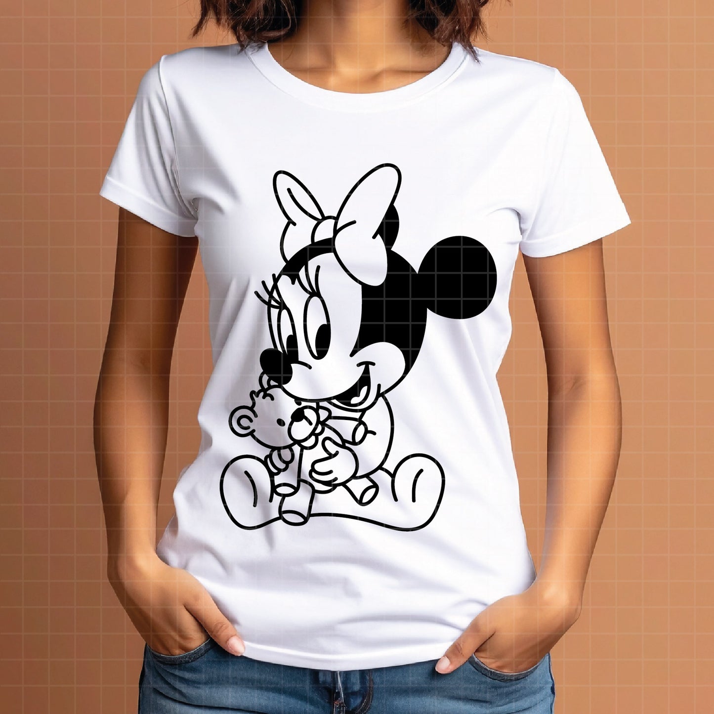 COD4075 - Minnie baby svg, Disney svg, disneyland t shirt svg, Disney svg