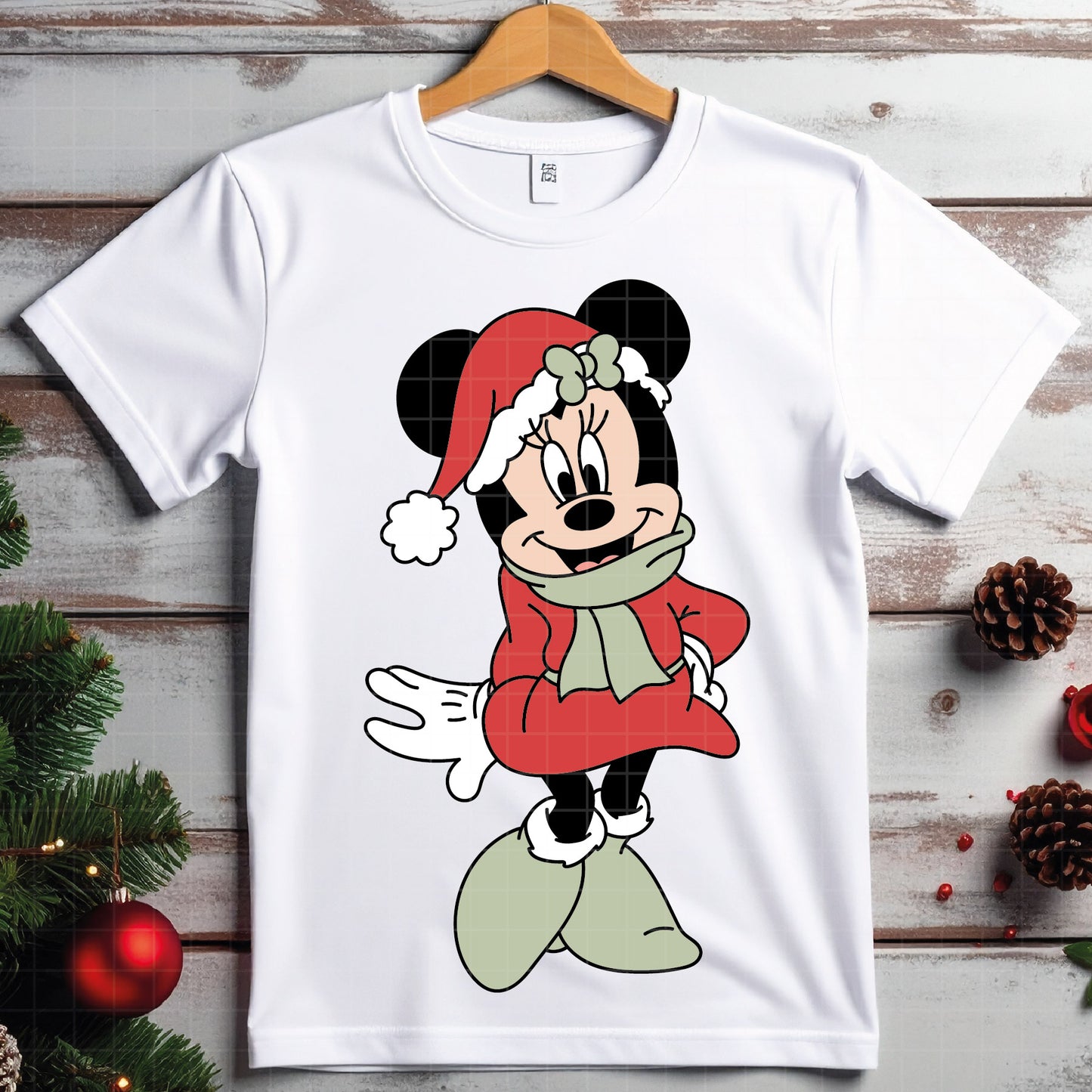 COD4076 - Minnie christmas svg, Disney svg, mickey svg, minnie svg, Silhouette, Cricut