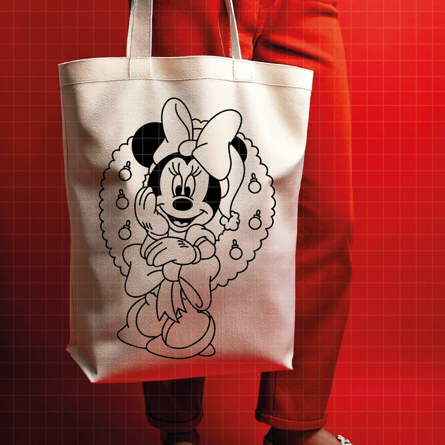 COD4077 - Minnie christmas svg, Disney svg, mickey svg, minnie svg, Silhouette, Cricut