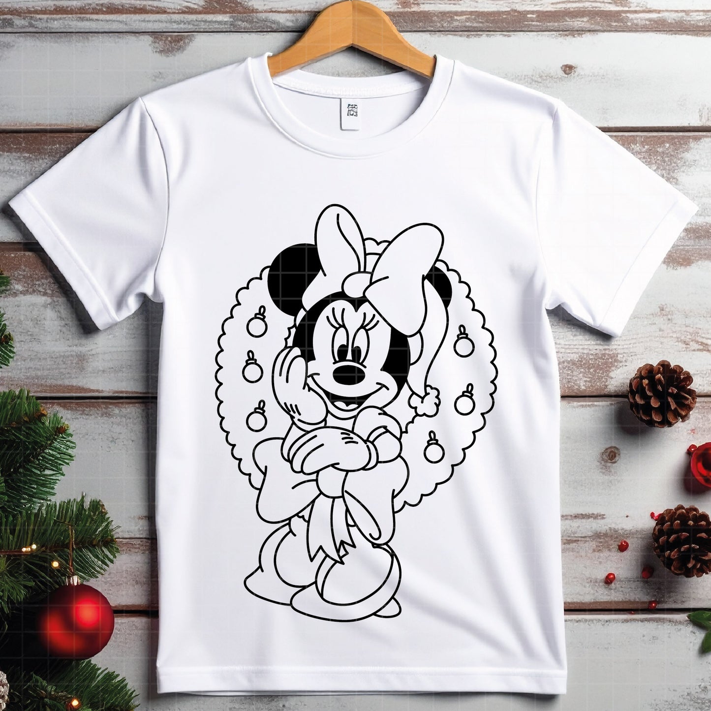 COD4077 - Minnie christmas svg, Disney svg, mickey svg, minnie svg, Silhouette, Cricut
