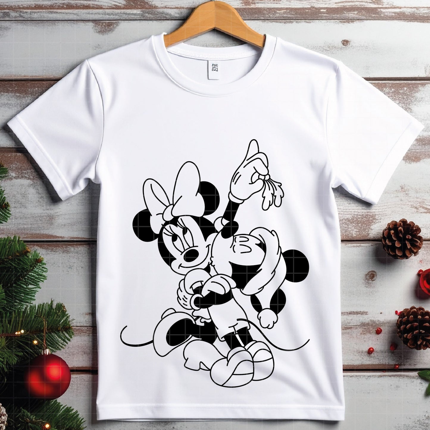 COD4078 - Minnie christmas svg, Disney svg, mickey svg, minnie svg, Silhouette, Cricut