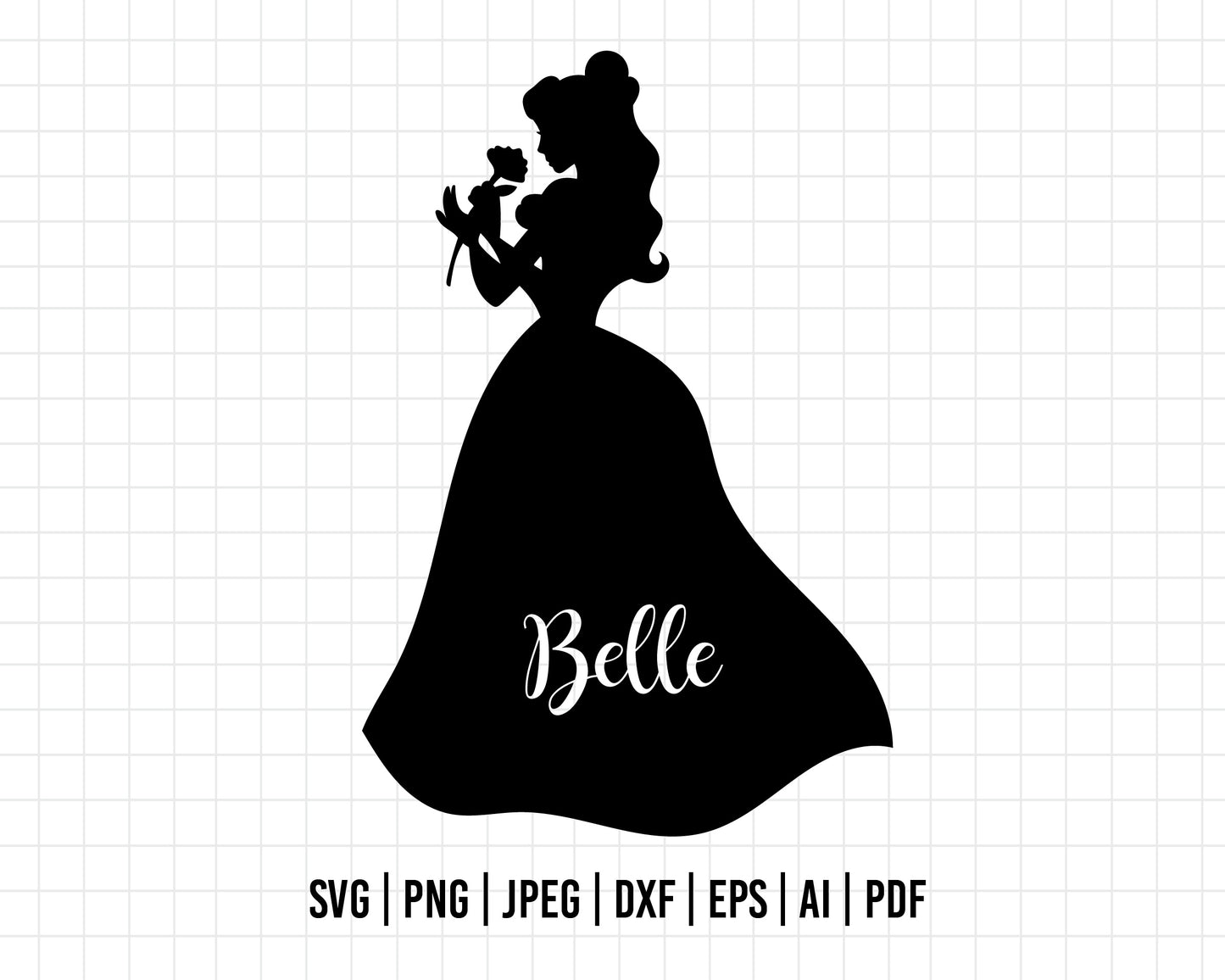 COD41- Beauty and the beast svg, bella svg, beast svg, cut files for cricut, silhouette,Disney svg, Princess Belle
