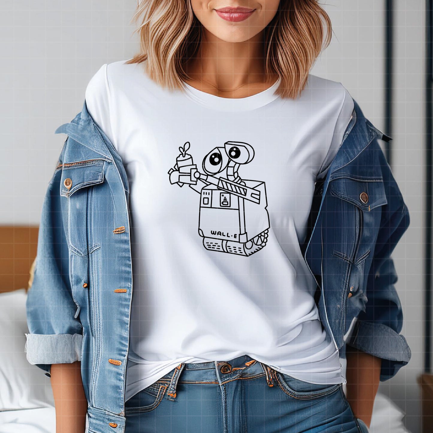COD4104 - Wall e svg, Wall-e png, Disney svg, walle lineart clipart, wall e dtf, walle silhouette